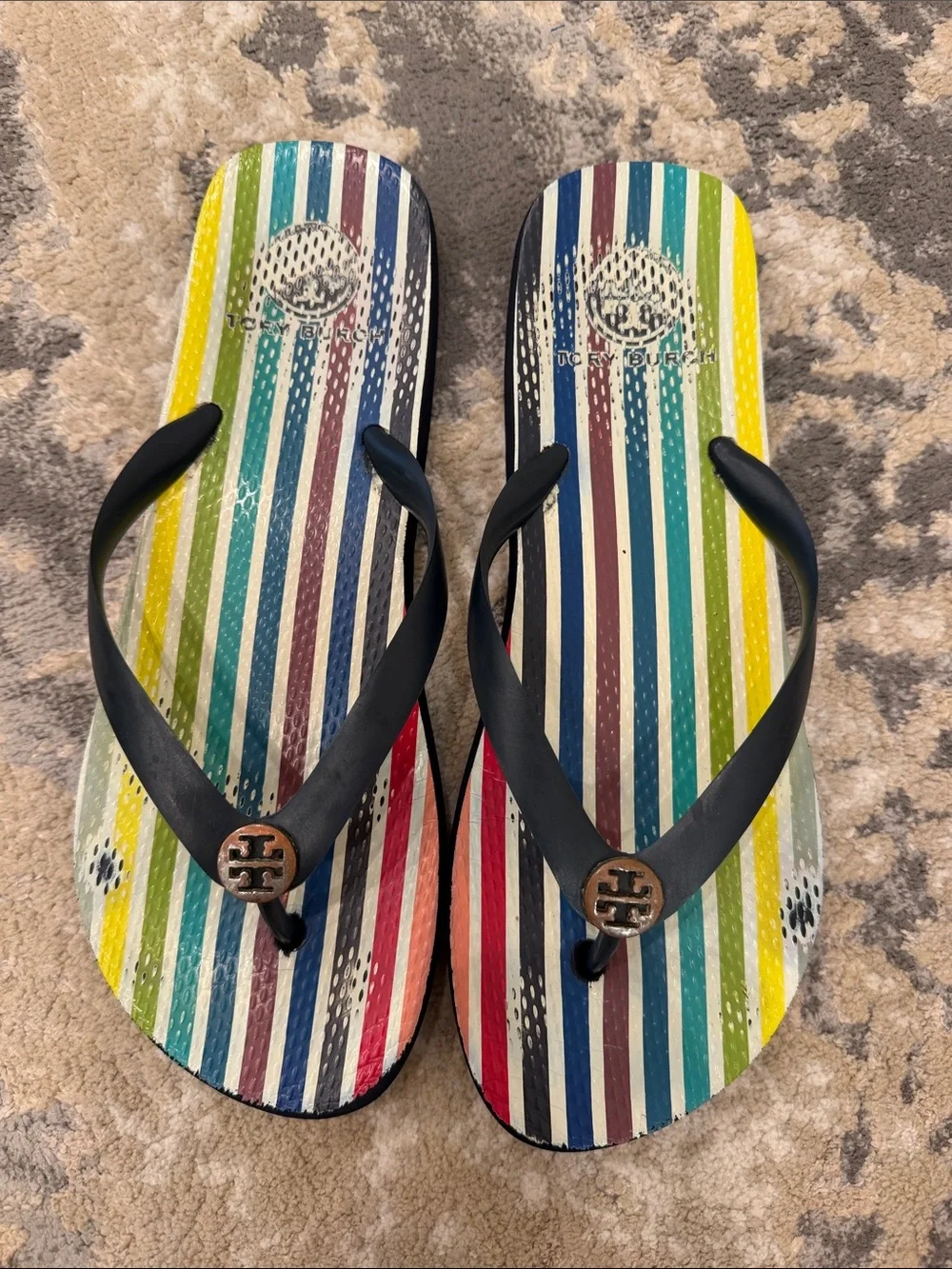 TORY BURCH FLIP FLOPS Size 10